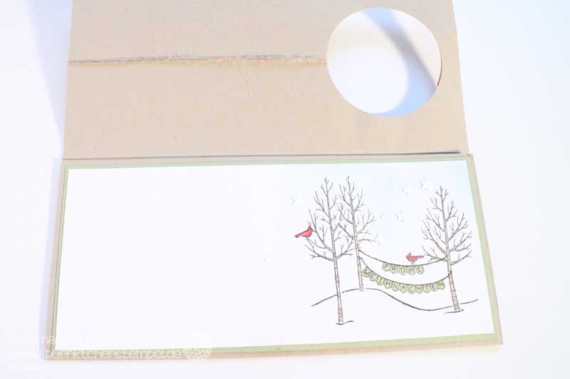 Weihnachtskarte für Anfänger Stampin' Up!, Stempelset Weiße Weihnacht