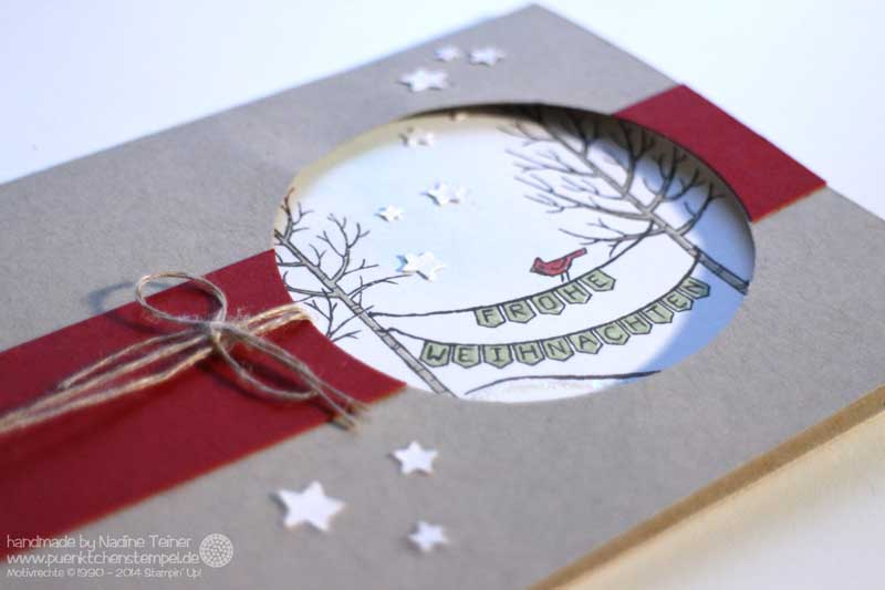 Weihnachtskarte für Anfänger Stampin' Up!, Stempelset Weiße Weihnacht