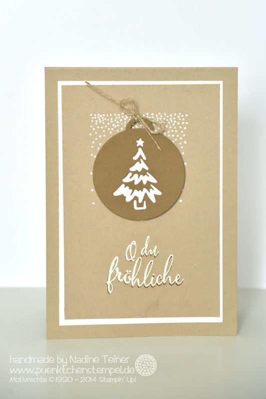 stampin up weihnachtskarte allerbeste wünsche puenktchenstempel.de